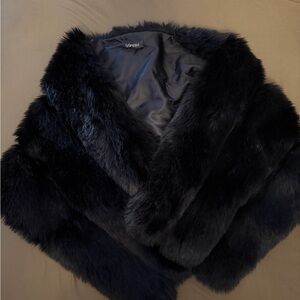 Black Faux Fur Jacket